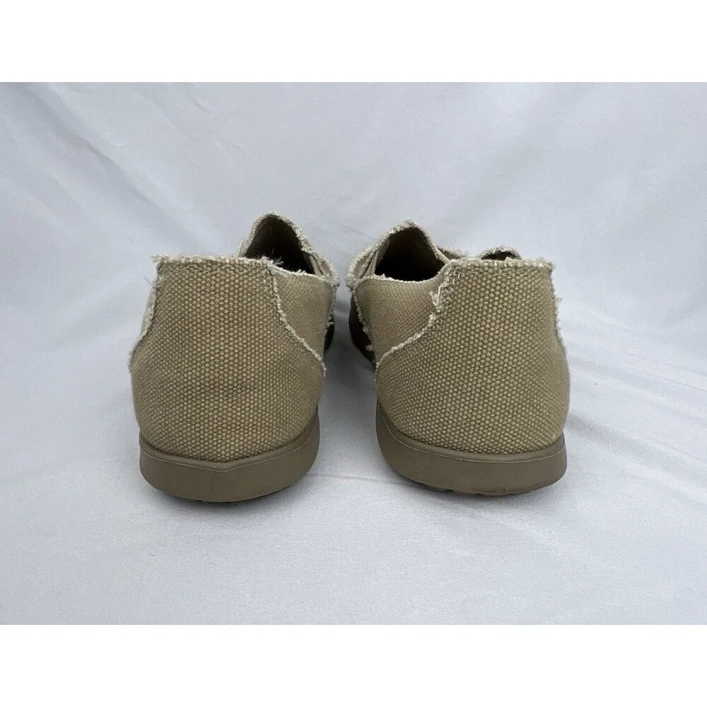 Crocs Mens Santa‎ Cruz Khaki Slip-On Loafer Size 7 M EUC